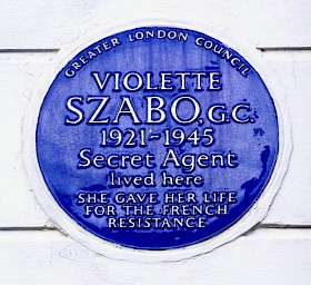 Violette Szabo, SW9 - Burnley Road