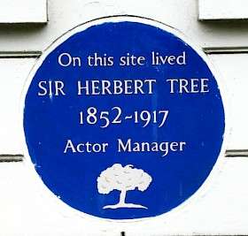 Sir Herbert Beerbohm Tree, SW1 - Sloane Street