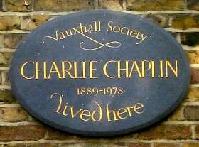 Charlie Chaplin, SE11 - Kennington Road