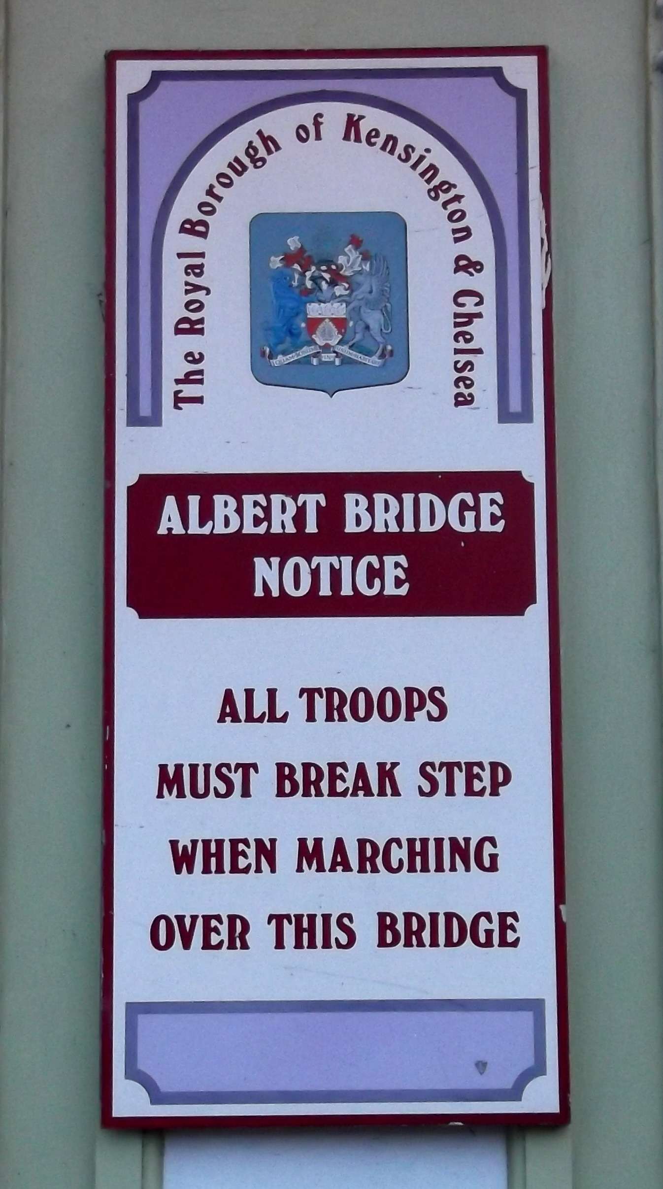 Albert Bridge Plaques of London