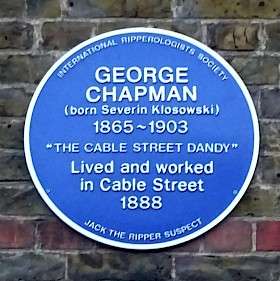George Chapman (Murderer), E1 - Cable Street