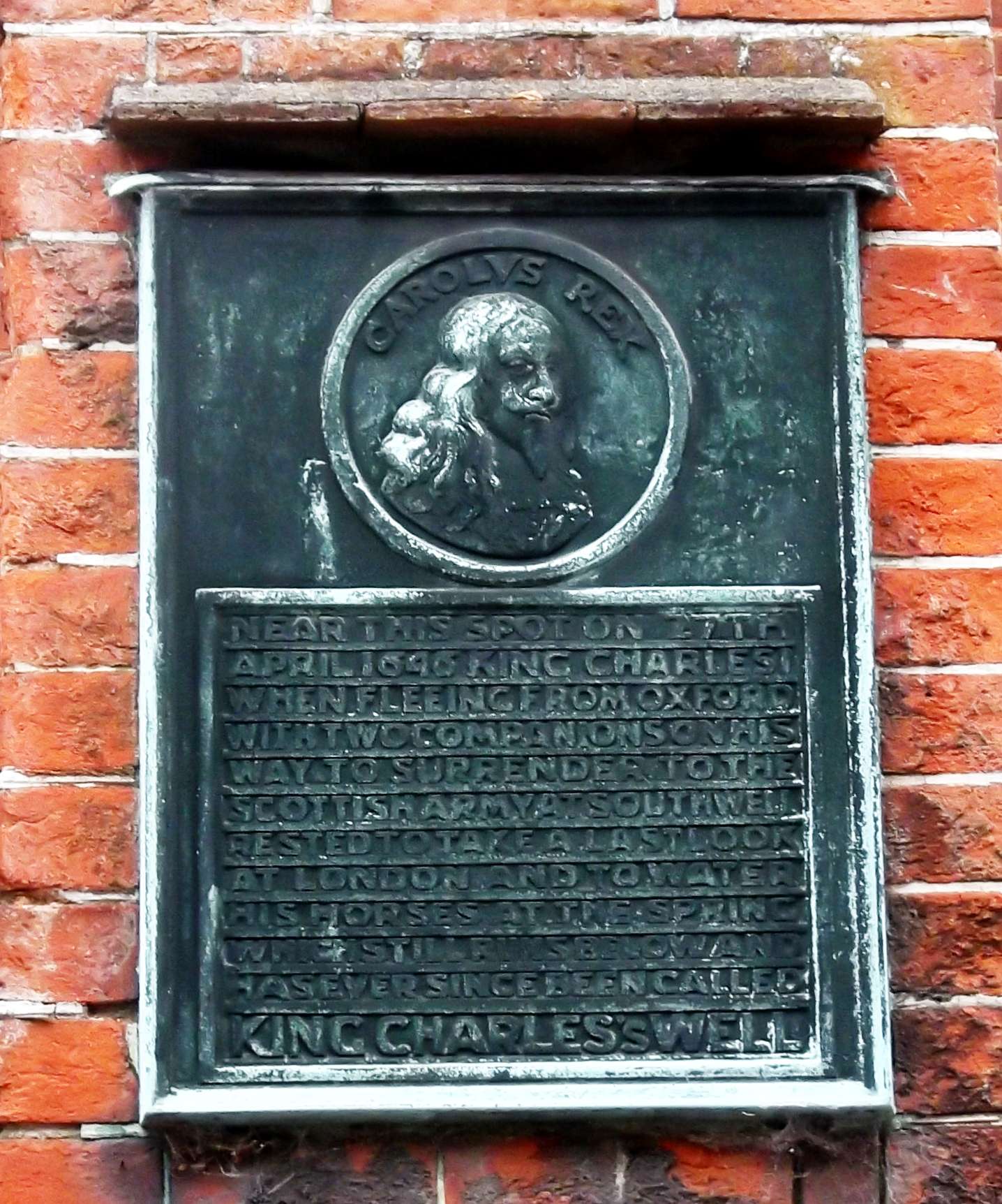 King Charles the First Harrow Plaques of London