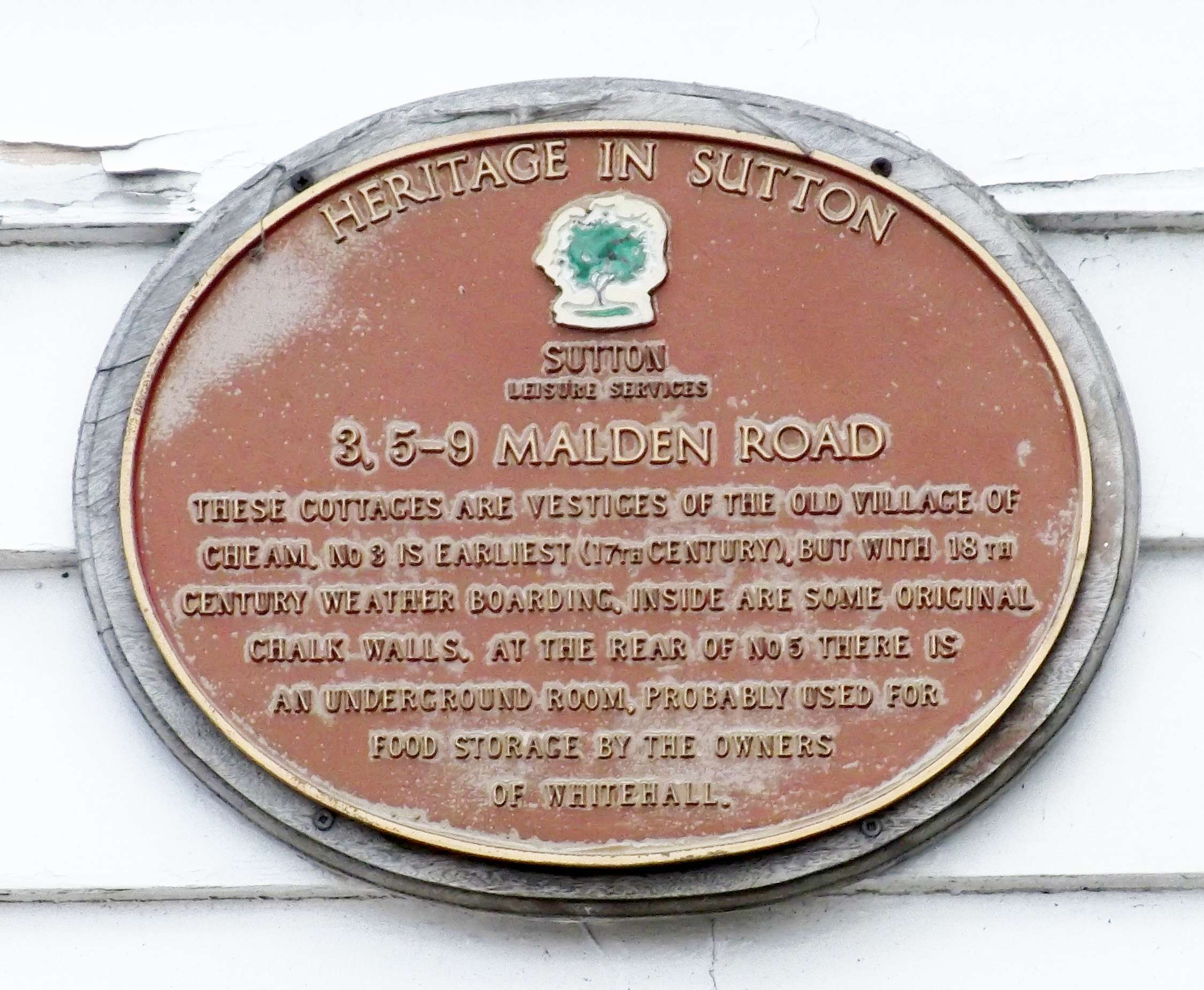 Cheam Old Houses Plaques of London