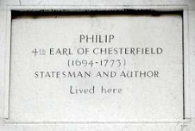 Fourth Earl of Chesterfield - SE10