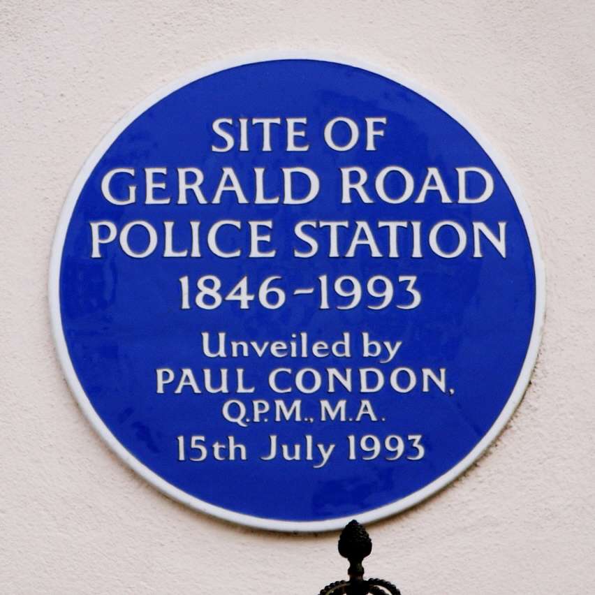 Gerald Road Police Station Plaques of London