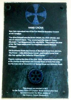 Hand Cross - Croydon