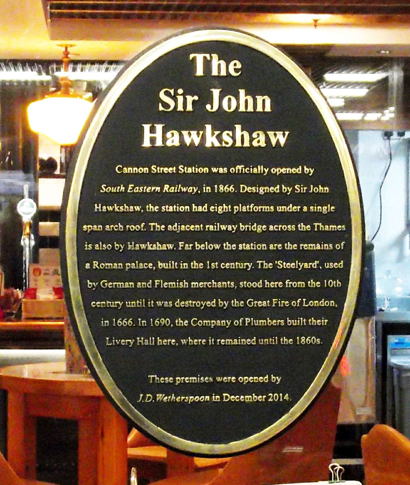 Sir John Hawkshaw | Plaques of London