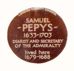 Samuel Pepys, WC2 - 12 Buckingham Street