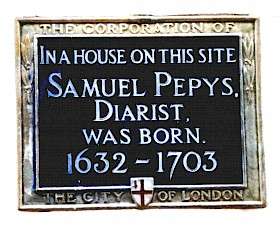 Samuel Pepys, EC4 - Salisbury Court